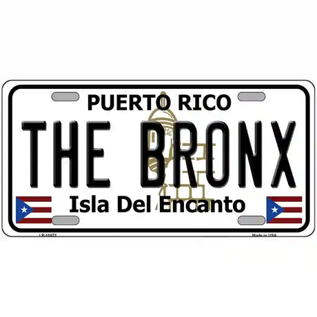 The Bronx Puerto Rico Novelty License Plate 24" x 12" (LLP)