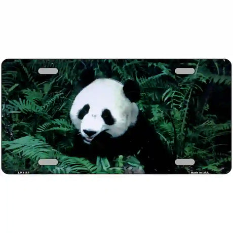 Panda Bear Novelty Metal License Plate 24" x 12" (LLP)