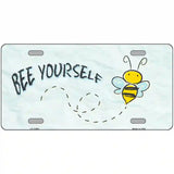 Bee Yourself Novelty Metal License Plate 24" x 12" (LLP)