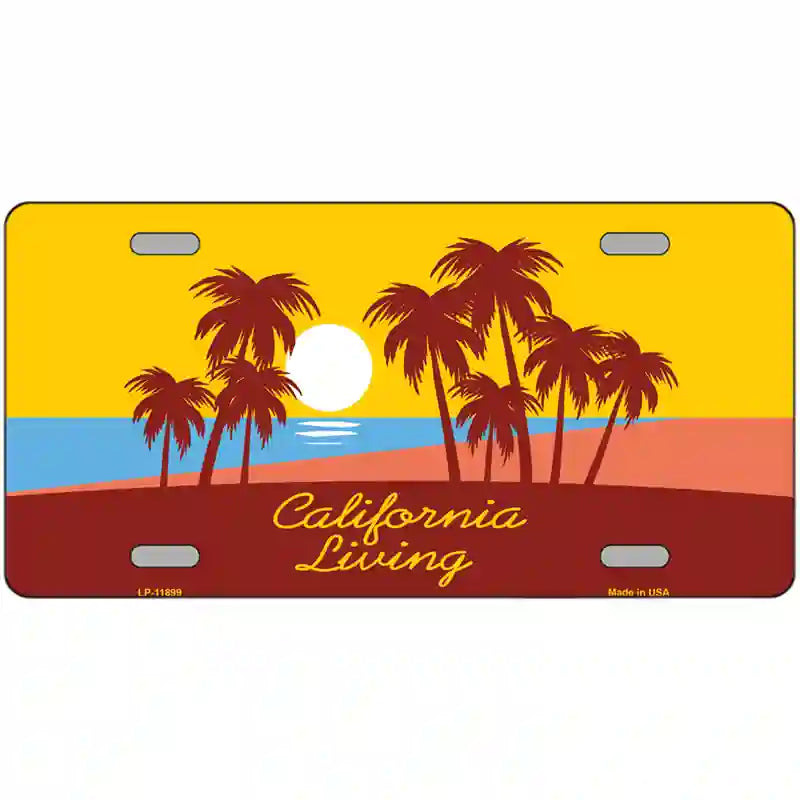 California Living Novelty Metal License Plate 24" x 12" (LLP)