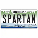 Michigan Spartan Novelty Metal License Plate 24" x 12" (LLP)