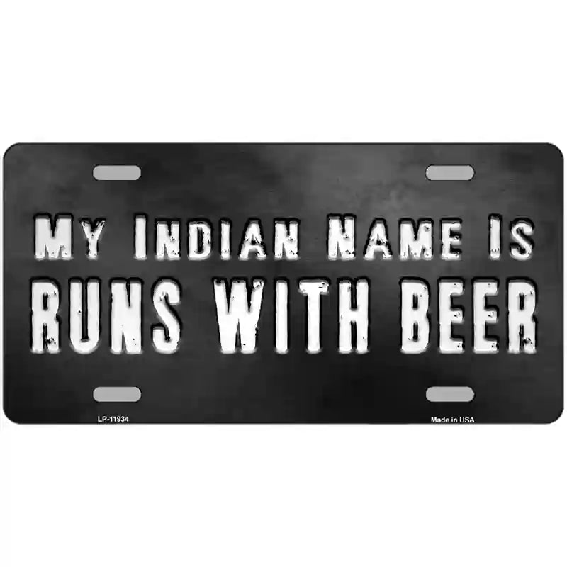 My Indian Name Novelty Metal License Plate 24" x 12" (LLP)