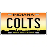 Indiana Colts Novelty Metal License Plate 24" x 12" (LLP)