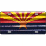 Arizona Corrugated Flag Novelty License Plate 24" x 12" (LLP)