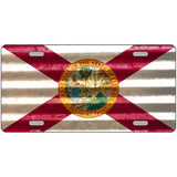 Florida Corrugated Flag Novelty License Plate 24" x 12" (LLP)