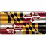 Maryland Corrugated Flag Novelty License Plate 24" x 12" (LLP)