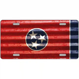 Tennessee Corrugated Flag Novelty License Plate 24" x 12" (LLP)