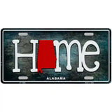 Alabama Home State Outline Novelty License Plate 24" x 12" (LLP)