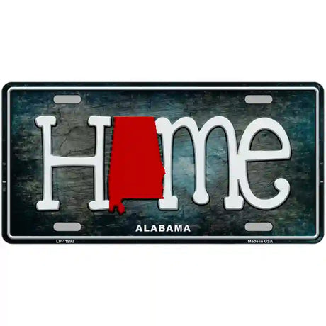 Alabama Home State Outline Novelty License Plate 24" x 12" (LLP)