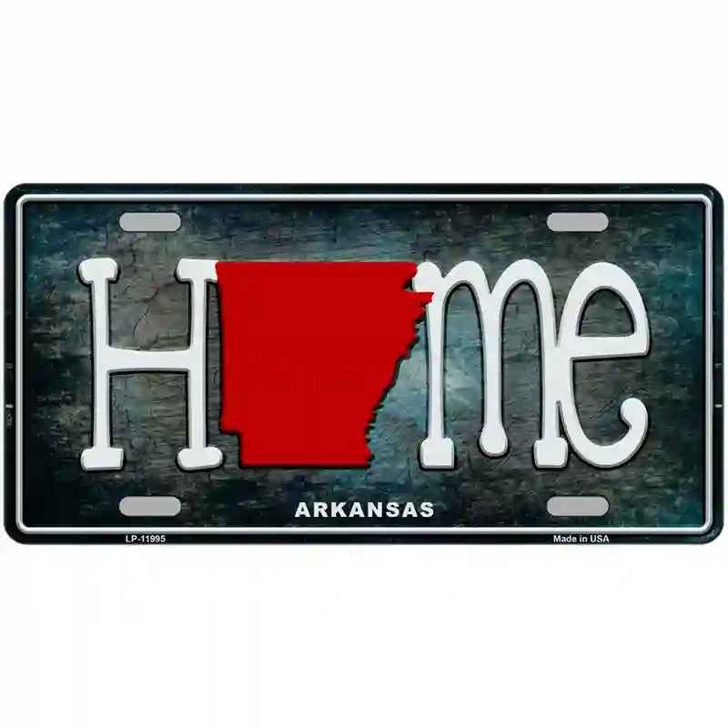 Arkansas Home State Outline Novelty License Plate 24" x 12" (LLP)