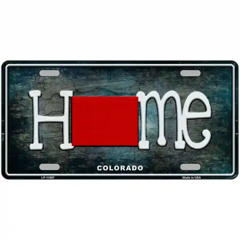 Colorado Home State Outline Novelty License Plate 24" x 12" (LLP)