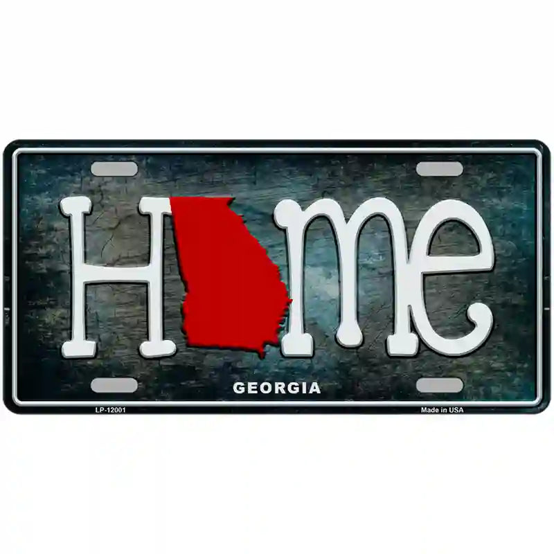 Georgia Home State Outline Novelty License Plate 24" x 12" (LLP)