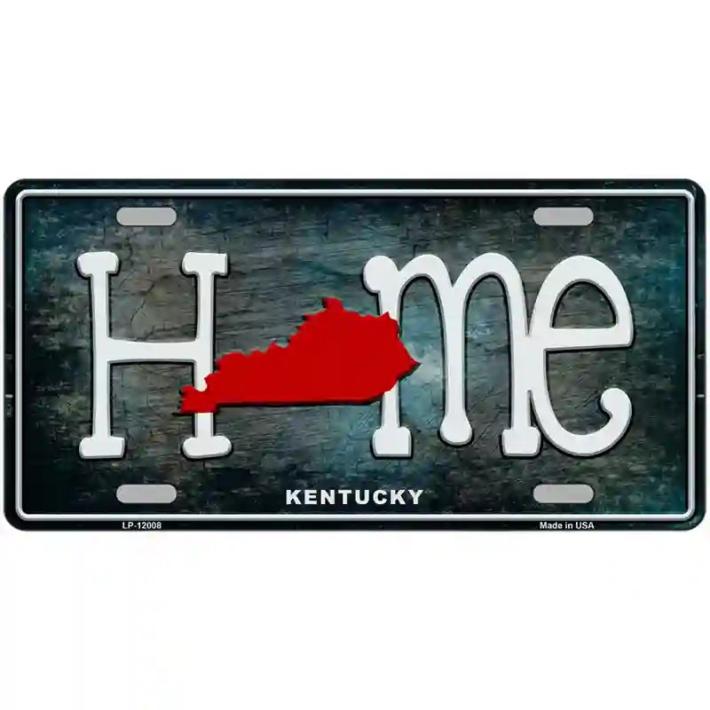 Kentucky Home State Outline Novelty License Plate 24" x 12" (LLP)