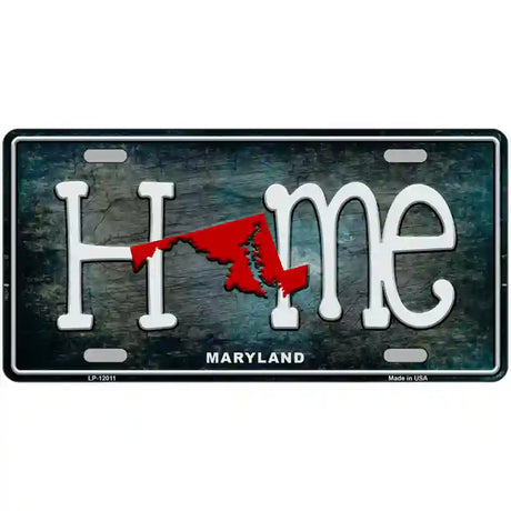 Maryland Home State Outline Novelty License Plate 24" x 12" (LLP)