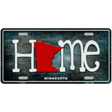 Minnesota Home State Outline Novelty License Plate 24" x 12" (LLP)