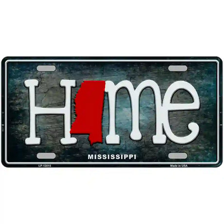 Mississippi Home State Outline Novelty License Plate 24" x 12" (LLP)