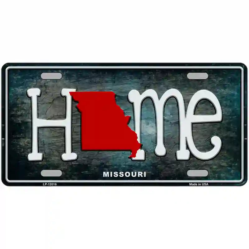 Missouri Home State Outline Novelty License Plate 24" x 12" (LLP)