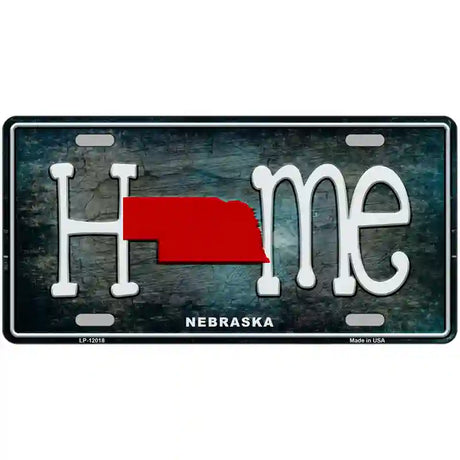 Nebraska Home State Outline Novelty License Plate 24" x 12" (LLP)