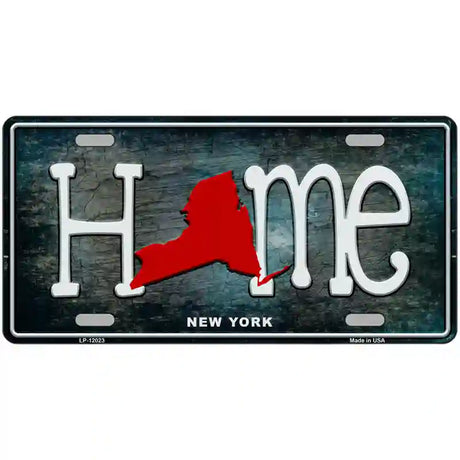 New York Home State Outline Novelty License Plate 24" x 12" (LLP)