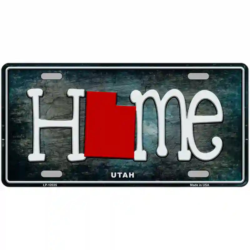 Utah Home State Outline Novelty License Plate 24" x 12" (LLP)