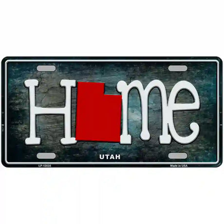 Utah Home State Outline Novelty License Plate 24" x 12" (LLP)