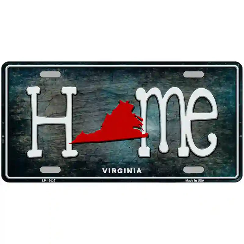 Virginia Home State Outline Novelty License Plate 24" x 12" (LLP)