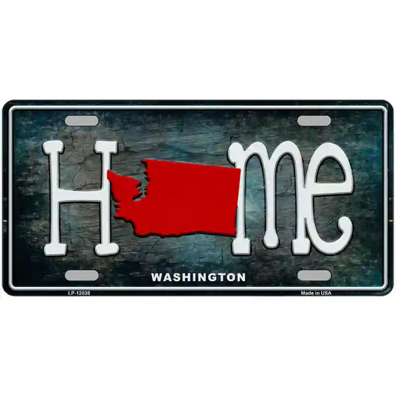 Washington Home State Outline Novelty License Plate 24" x 12" (LLP)