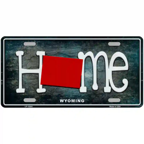 Wyoming Home State Outline Novelty License Plate 24" x 12" (LLP)