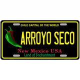 Arroyo Seco Black New Mexico Novelty Metal License Plate 24" x 12" (LLP)