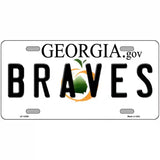 Georgia Braves Novelty Metal License Plate 24" x 12" (LLP)