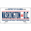 District Of Columbia Novelty Metal License Plate 24" x 12" (LLP)