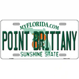 Florida Point Brittany Novelty Metal License Plate 24" x 12" (LLP)