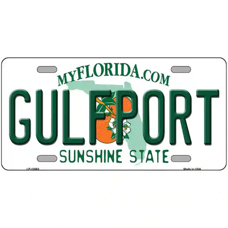 Florida Gulfport Novelty Metal License Plate 24" x 12" (LLP)