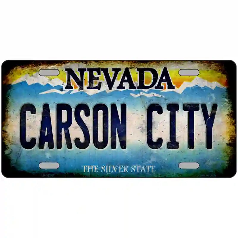 Nevada Carson City Novelty Metal License Plate 24" x 12" (LLP)