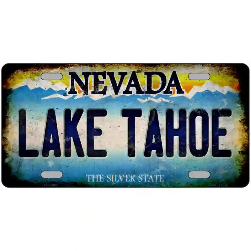 Nevada Lake Tahoe Novelty Metal License Plate 24" x 12" (LLP)