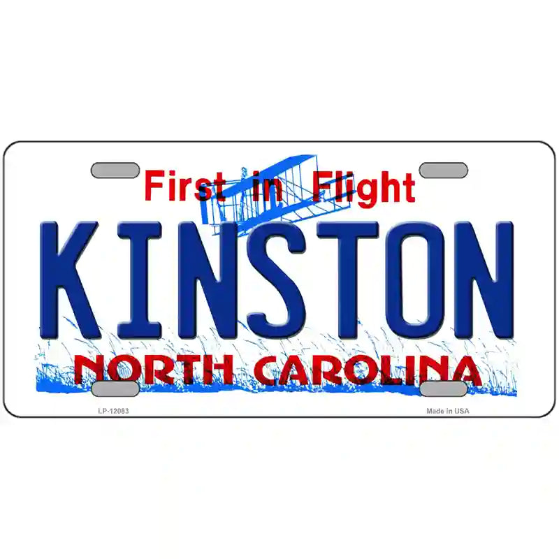 Kinston North Carolina State Novelty Metal License Plate 24" x 12" (LLP)