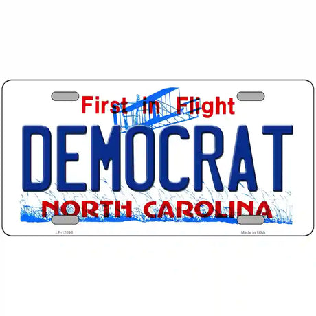 Democrat North Carolina State Novelty Metal License Plate 24" x 12" (LLP)