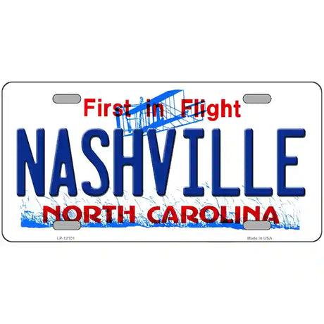 Nashville North Carolina State Novelty Metal License Plate 24" x 12" (LLP)