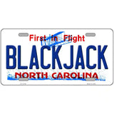 Blackjack North Carolina State Novelty Metal License Plate 24" x 12" (LLP)