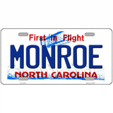 Monroe North Carolina State Novelty Metal License Plate 24" x 12" (LLP)