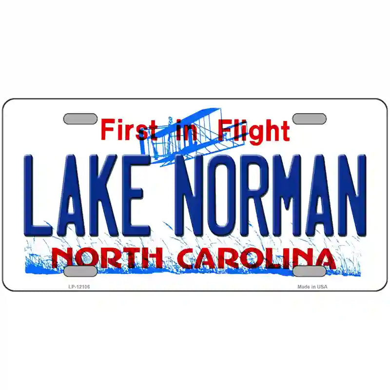 Lake Norman North Carolina State Novelty Metal License Plate 24" x 12" (LLP)