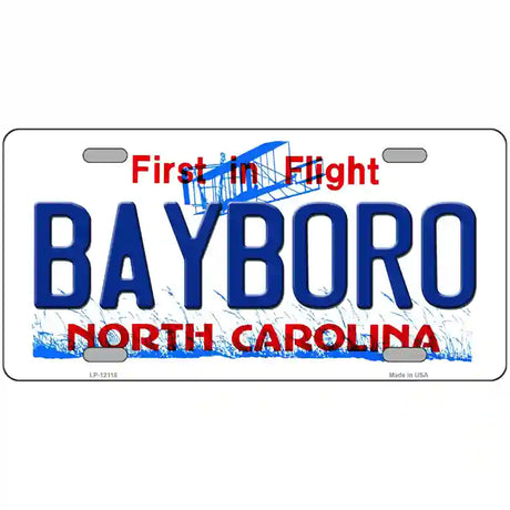 Bayboro North Carolina State Novelty Metal License Plate 24" x 12" (LLP)