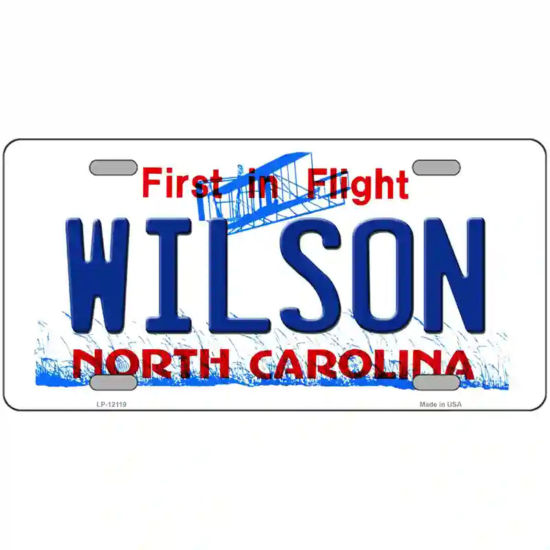 Wilson North Carolina State Novelty Metal License Plate LP-12119 24" x 12" (LLP)