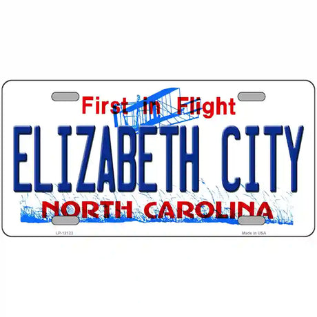 Elizabeth City North Carolina State Novelty Metal License Plate 24" x 12" (LLP)