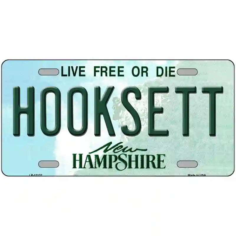 Hooksett New Hampshire Novelty Metal License Plate 24" x 12" (LLP)