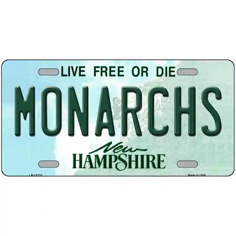 Monarchs New Hampshire Novelty Metal License Plate 24" x 12" (LLP)