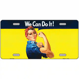 We Can Do It Novelty Metal License Plate 24" x 12" (LLP)