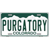 Purgatory Colorado Novelty Metal License Plate 24" x 12" (LLP)