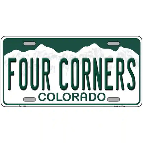 Four Corners Colorado Novelty Metal License Plate 24" x 12" (LLP)