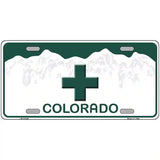 Marajuana Cross Colorado Novelty Metal License Plate 24" x 12" (LLP)